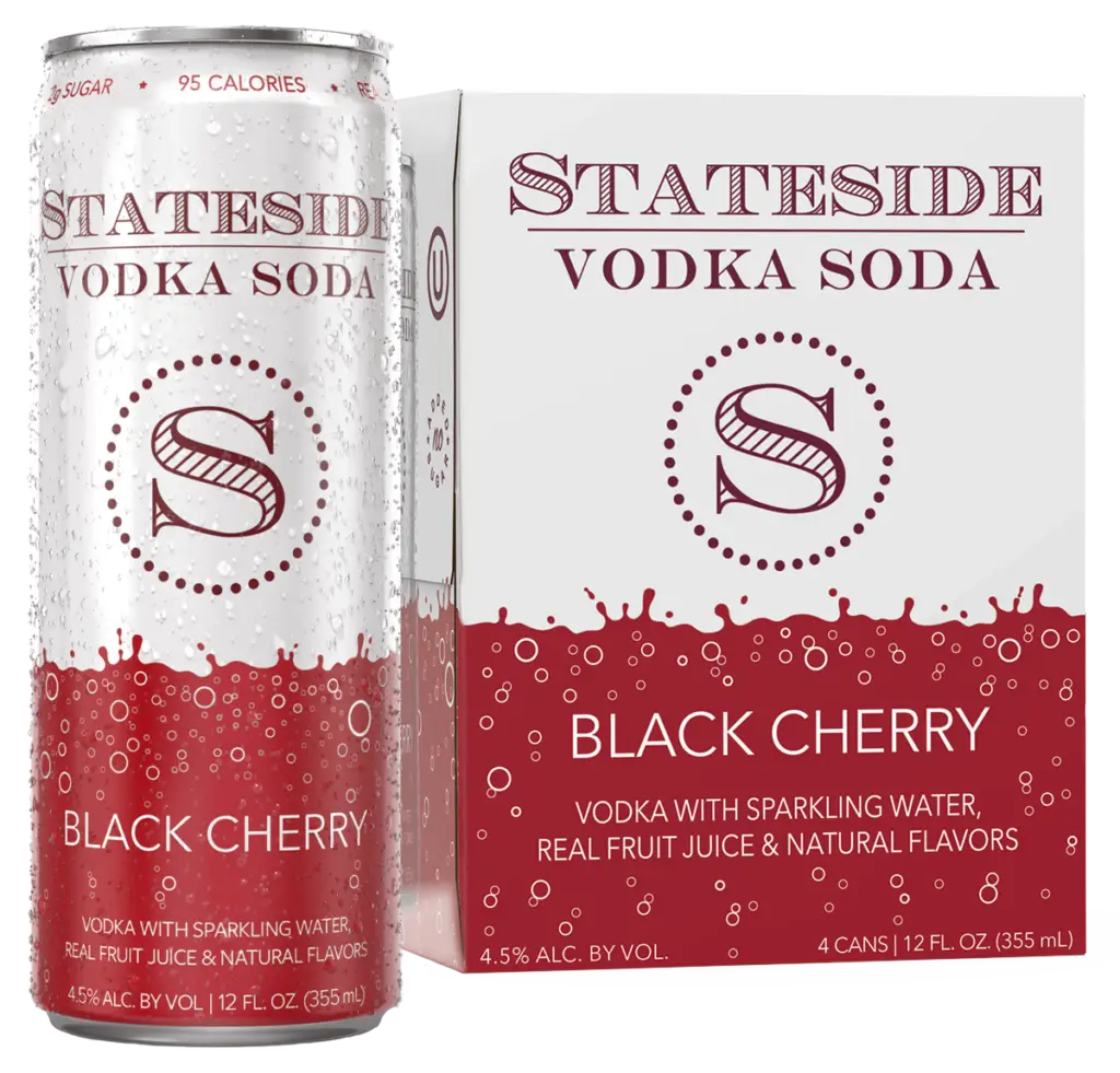 Stateside Black Cherry Vodka Soda 4-Pack