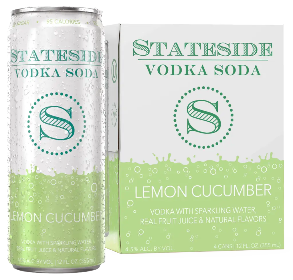 Stateside Lemon Cucumber Vodka Soda 4-Pack