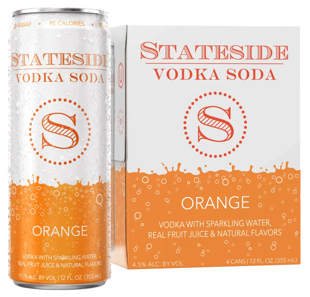 Stateside Orange Vodka Soda 4-Pack