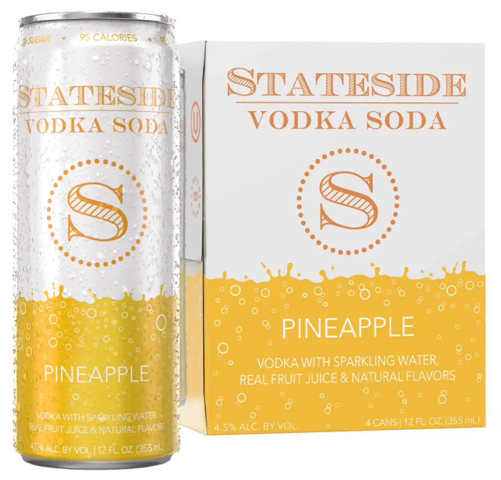 Stateside Pineapple Vodka Soda 4-Pack