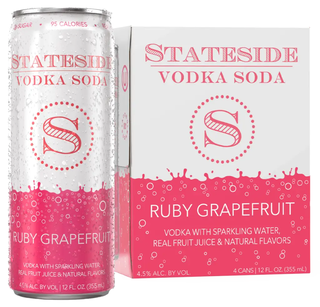 Stateside Ruby Grapefruit Vodka Soda 4-Pack